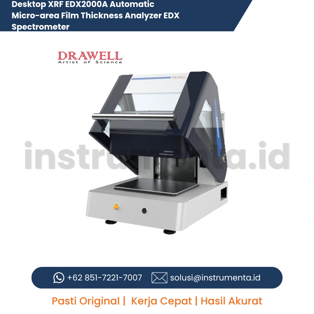 Distributor Resmi Desktop XRF EDX2000A Automatic Micro-area Film Thickness Analyzer Spectrometer Drawell Ready Stock